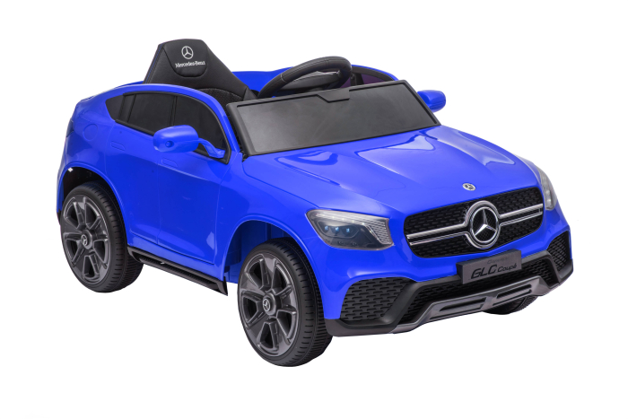 Masinuta electrica Premier Mercedes GLC Concept Coupe Facelift, 12V, roti cauciuc EVA, scaun piele ecologica, albastru [4]