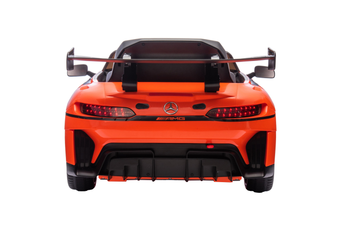 Masinuta electrica Premier Mercedes Benz AMG GT3, 12V, roti cauciuc EVA, scaun piele ecologica, portocaliu [5]