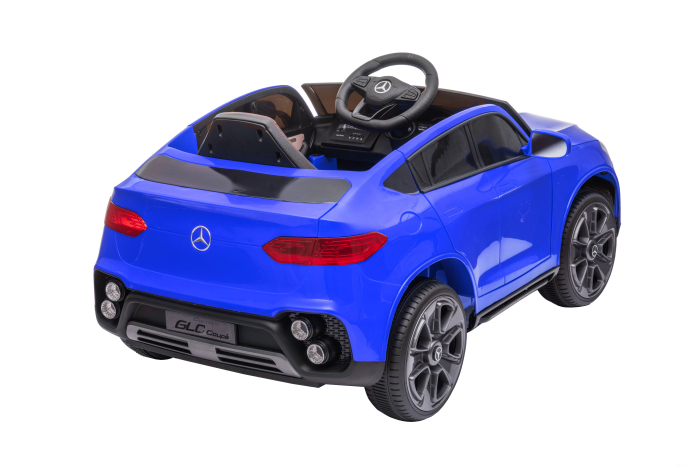 Masinuta electrica Premier Mercedes GLC Concept Coupe Facelift, 12V, roti cauciuc EVA, scaun piele ecologica, albastru [5]