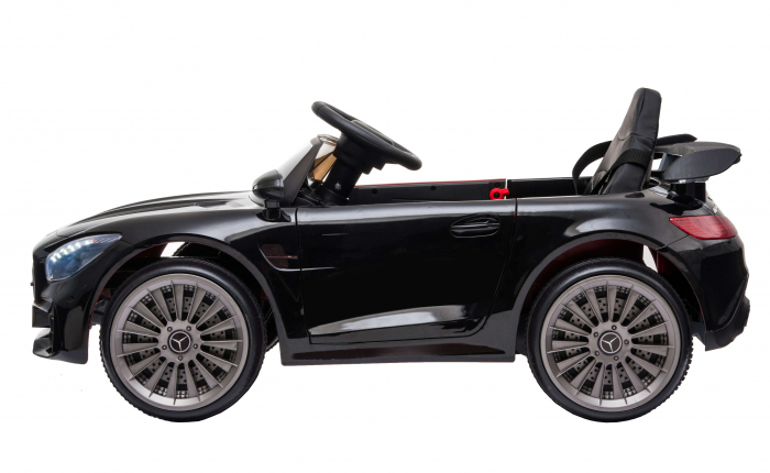 Masinuta electrica Premier Mercedes GT-R, 12V, roti cauciuc EVA, scaun piele ecologica, negru [6]