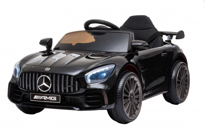 Masinuta electrica Premier Mercedes GT-R, 12V, roti cauciuc EVA, scaun piele ecologica, negru [4]