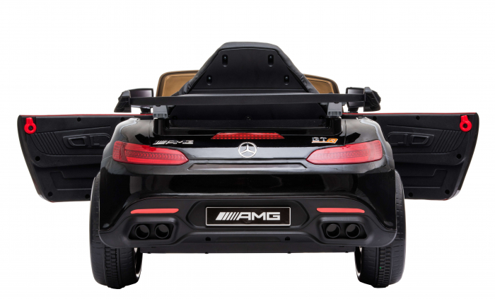 Masinuta electrica Premier Mercedes GT-R, 12V, roti cauciuc EVA, scaun piele ecologica, negru [18]