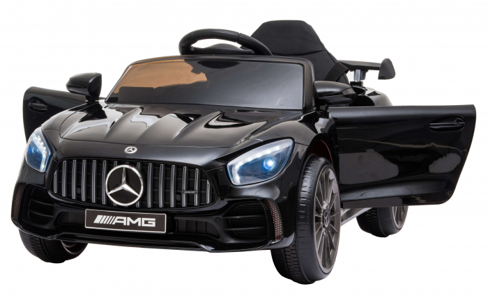 Masinuta electrica Premier Mercedes GT-R, 12V, roti cauciuc EVA, scaun piele ecologica, negru [15]