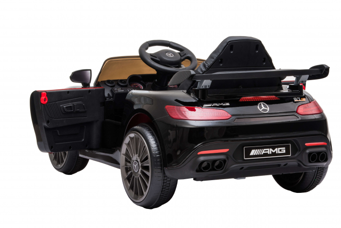 Masinuta electrica Premier Mercedes GT-R, 12V, roti cauciuc EVA, scaun piele ecologica, negru [16]
