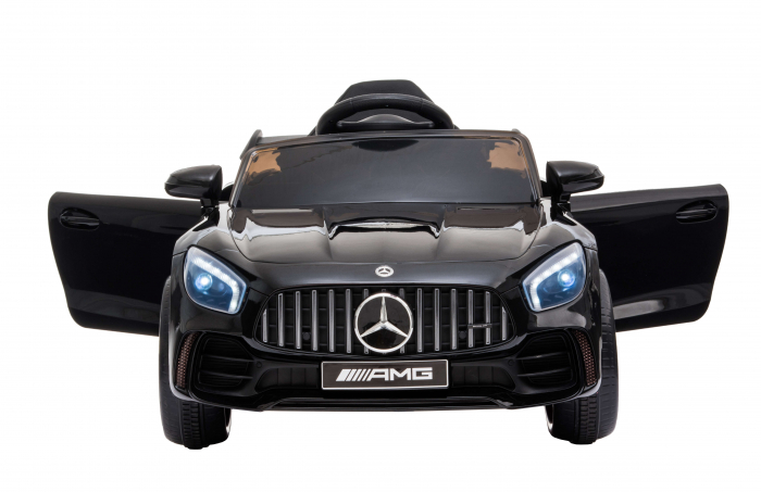 Masinuta electrica Premier Mercedes GT-R, 12V, roti cauciuc EVA, scaun piele ecologica, negru [13]