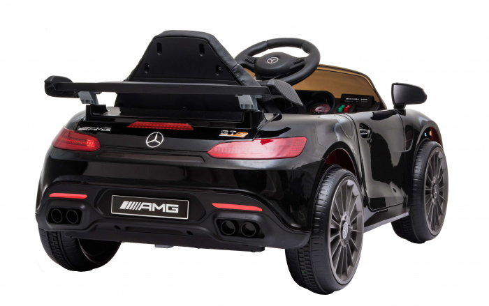 Masinuta electrica Premier Mercedes GT-R, 12V, roti cauciuc EVA, scaun piele ecologica, negru [11]