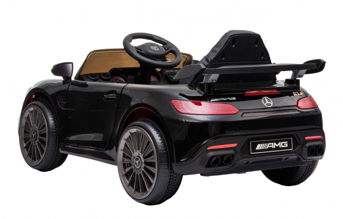 Masinuta electrica Premier Mercedes GT-R, 12V, roti cauciuc EVA, scaun piele ecologica, negru [7]