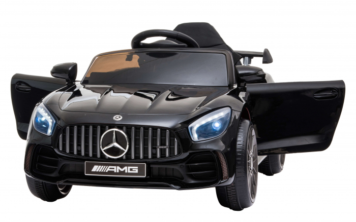 Masinuta electrica Premier Mercedes GT-R, 12V, roti cauciuc EVA, scaun piele ecologica, negru [14]