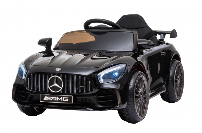 Masinuta electrica Premier Mercedes GT-R, 12V, roti cauciuc EVA, scaun piele ecologica, negru [3]
