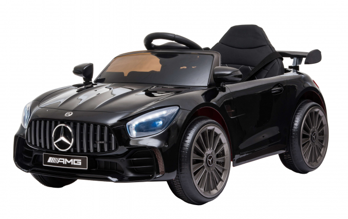 Masinuta electrica Premier Mercedes GT-R, 12V, roti cauciuc EVA, scaun piele ecologica, negru [5]