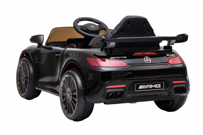Masinuta electrica Premier Mercedes GT-R, 12V, roti cauciuc EVA, scaun piele ecologica, negru [8]