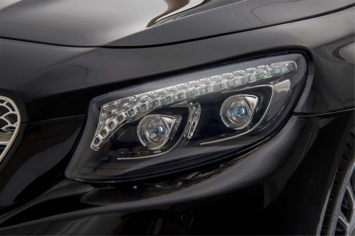 Masinuta electrica Premier Mercedes-Maybach S650 Cabriolet, 12V, roti cauciuc EVA, scaun piele ecologica, negru [11]