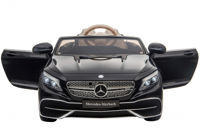 Masinuta electrica Premier Mercedes-Maybach S650 Cabriolet, 12V, roti cauciuc EVA, scaun piele ecologica, negru [6]