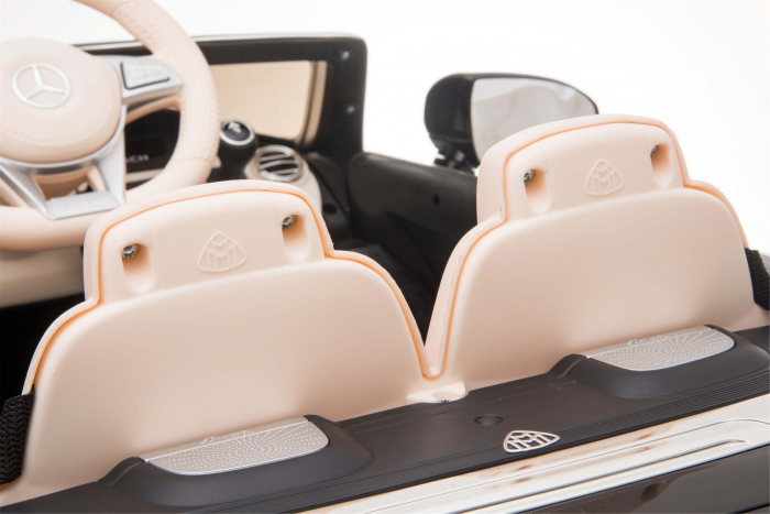 Masinuta electrica Premier Mercedes-Maybach S650 Cabriolet, 12V, roti cauciuc EVA, scaun piele ecologica, negru [21]