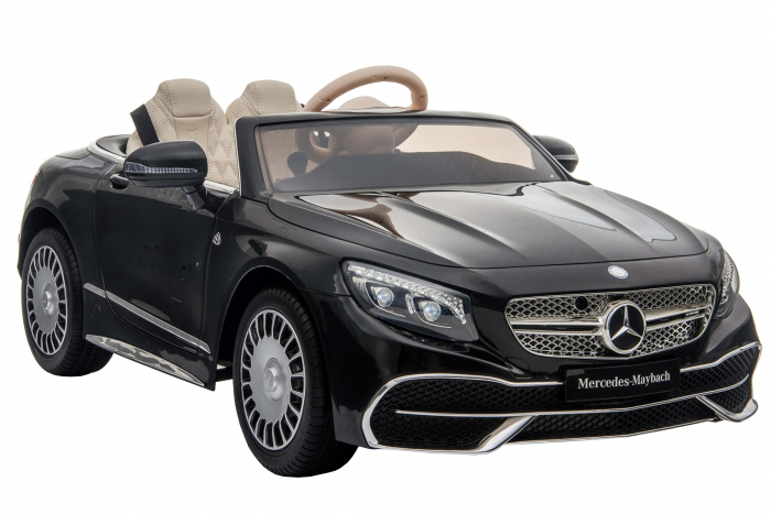 Masinuta electrica Premier Mercedes-Maybach S650 Cabriolet, 12V, roti cauciuc EVA, scaun piele ecologica, negru [5]