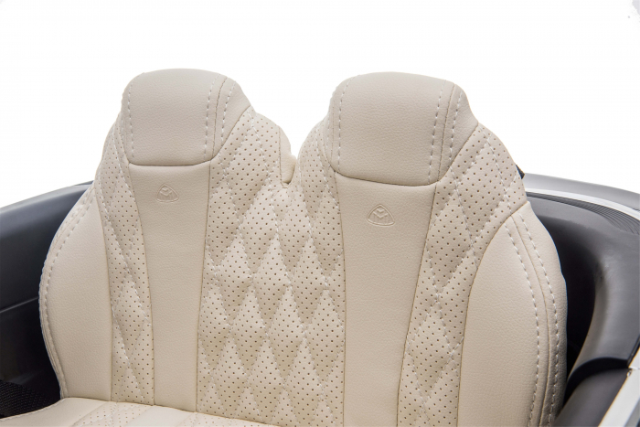 Masinuta electrica Premier Mercedes-Maybach S650 Cabriolet, 12V, roti cauciuc EVA, scaun piele ecologica, negru [17]