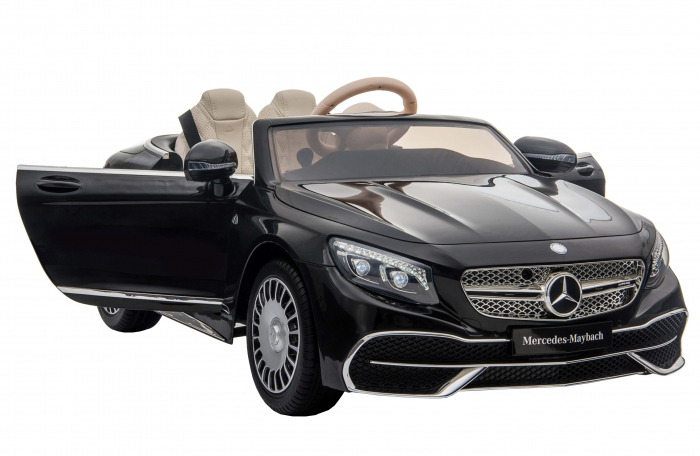 Masinuta electrica Premier Mercedes-Maybach S650 Cabriolet, 12V, roti cauciuc EVA, scaun piele ecologica, negru [8]