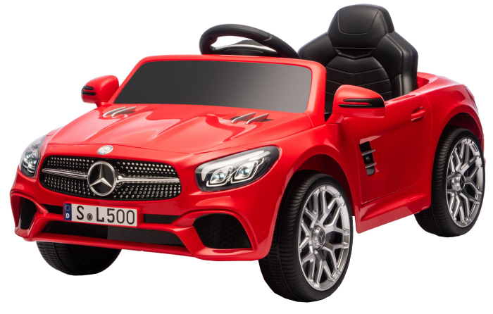 Masinuta electrica Premier Mercedes SL500, 12V, roti cauciuc EVA, scaun piele ecologica, rosu [3]