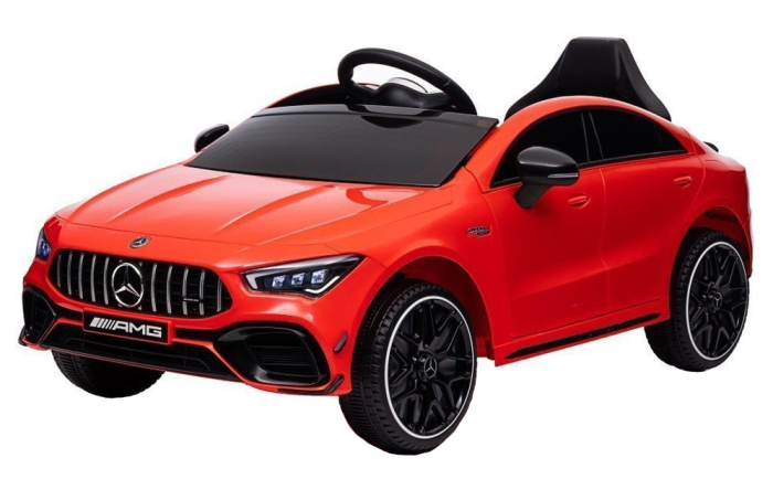 Masinuta electrica Premier 4x4 Mercedes CLA-45, 12V, roti cauciuc EVA, scaun piele ecologica, rosu [2]