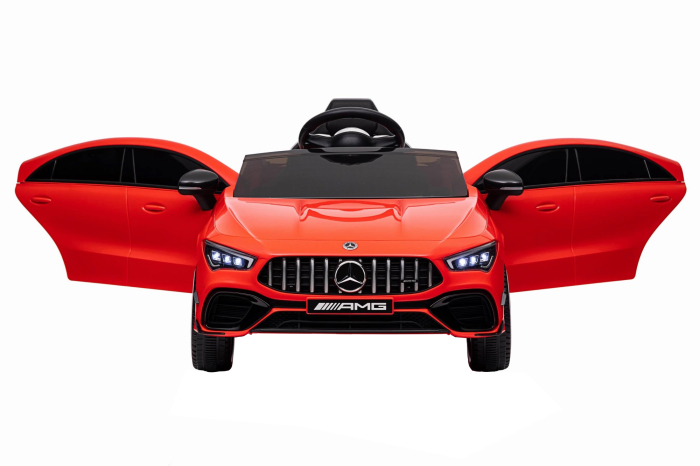 Masinuta electrica Premier 4x4 Mercedes CLA-45, 12V, roti cauciuc EVA, scaun piele ecologica, rosu [14]