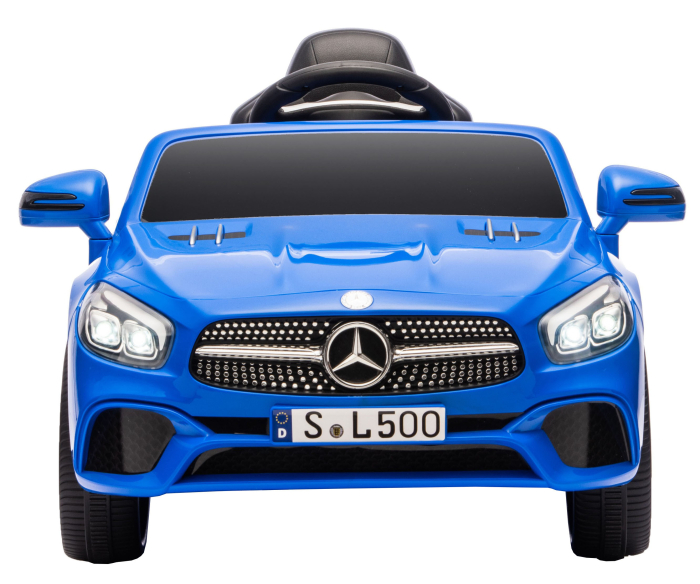 Masinuta electrica Premier Mercedes SL500, 12V, roti cauciuc EVA, scaun piele ecologica, albastru [2]