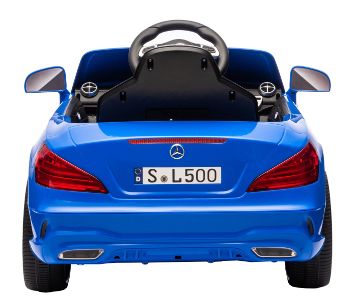 Masinuta electrica Premier Mercedes SL500, 12V, roti cauciuc EVA, scaun piele ecologica, albastru [8]
