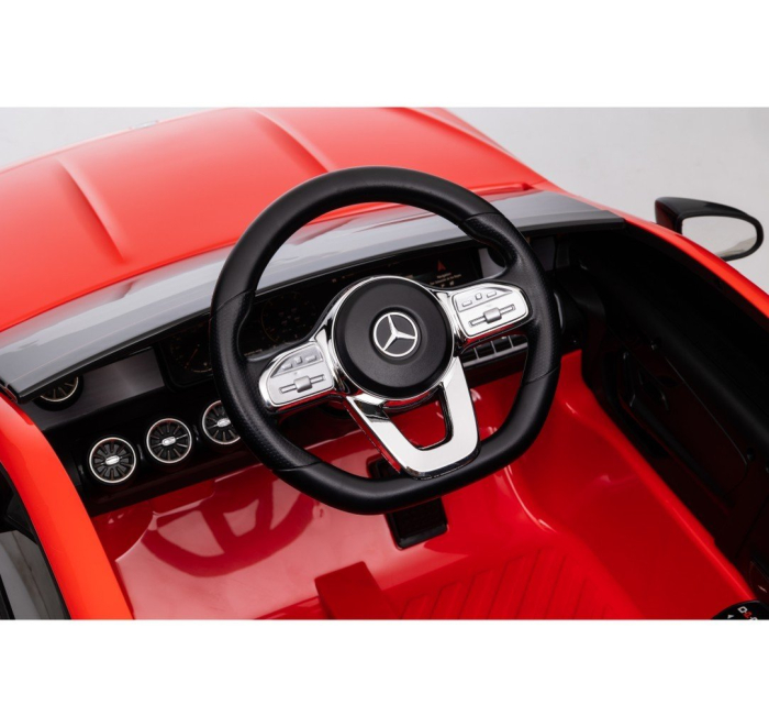 Masinuta electrica Premier 4x4 Mercedes CLA-45, 12V, roti cauciuc EVA, scaun piele ecologica, rosu [11]