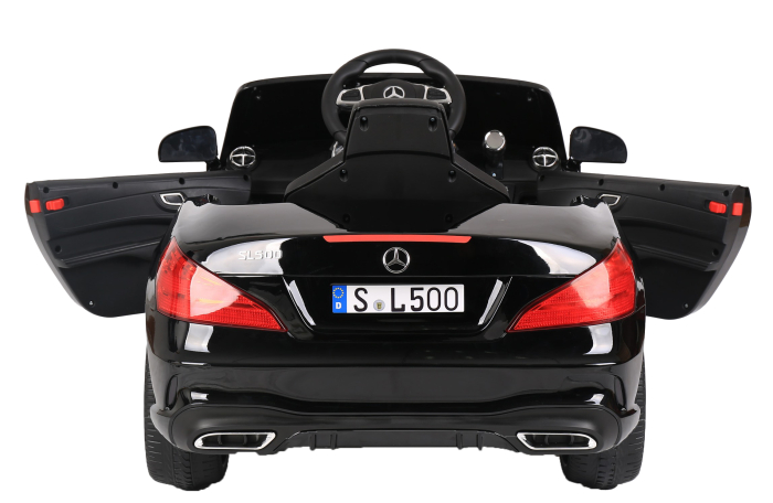 Masinuta electrica Premier Mercedes SL500, 12V, roti cauciuc EVA, scaun piele ecologica, negru [7]