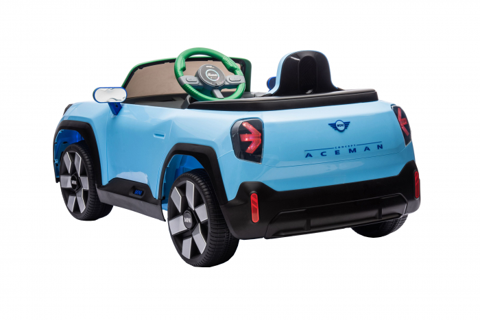 Masinuta electrica Premier Mini Concept Aceman, 12V, roti cauciuc EVA, scaun piele ecologica, albastru [8]