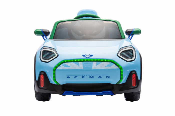 Masinuta electrica Premier Mini Concept Aceman, 12V, roti cauciuc EVA, scaun piele ecologica, albastru [3]