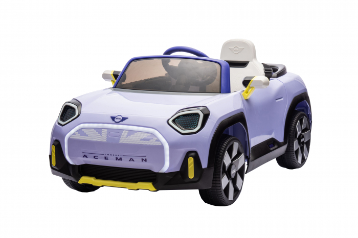 Masinuta electrica Premier Mini Concept Aceman, 12V, roti cauciuc EVA, scaun piele ecologica, mov [5]