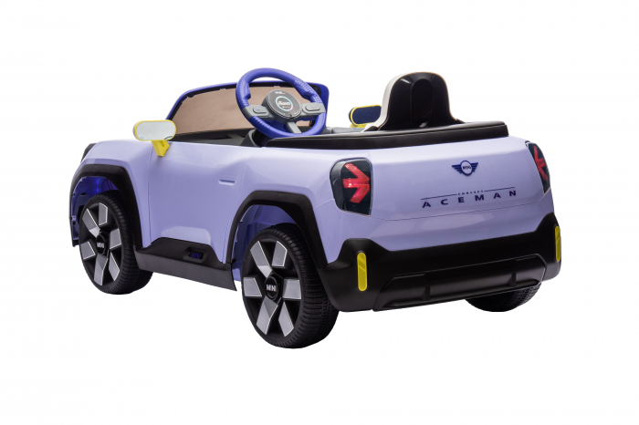 Masinuta electrica Premier Mini Concept Aceman, 12V, roti cauciuc EVA, scaun piele ecologica, mov [8]