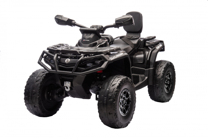 ATV electric Premier 4x4 Can-Am Outlander, 2 copii, 24V, roti cauciuc EVA, negru [5]