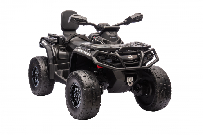ATV electric Premier 4x4 Can-Am Outlander, 2 copii, 24V, roti cauciuc EVA, negru [13]