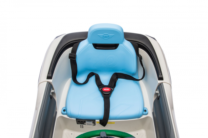 Masinuta electrica Premier Mini Concept Aceman, 12V, roti cauciuc EVA, scaun piele ecologica, alb [26]