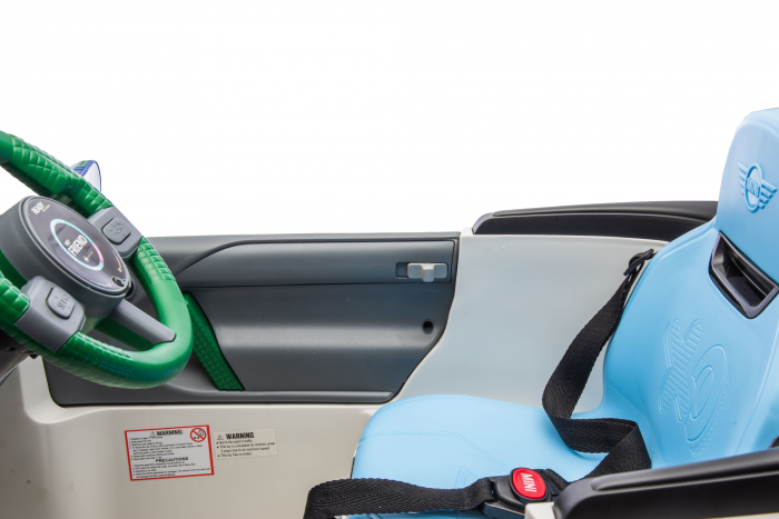 Masinuta electrica Premier Mini Concept Aceman, 12V, roti cauciuc EVA, scaun piele ecologica, alb [23]