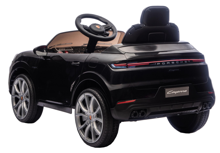 Masinuta electrica Premier Porsche Cayenne E-Hybrid Coupe, 12V, scaun piele ecologica, negru [6]