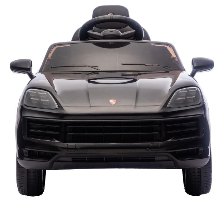 Masinuta electrica Premier Porsche Cayenne E-Hybrid Coupe, 12V, scaun piele ecologica, negru [2]