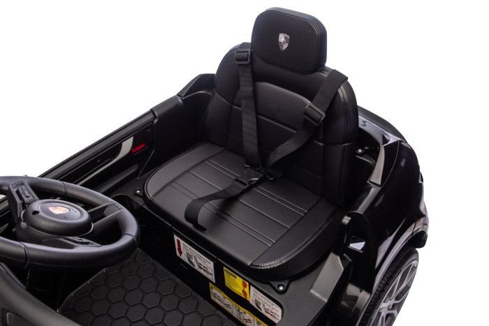 Masinuta electrica Premier Porsche Cayenne E-Hybrid Coupe, 12V, scaun piele ecologica, negru [20]
