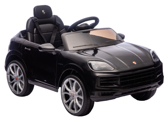 Masinuta electrica Premier Porsche Cayenne E-Hybrid Coupe, 12V, scaun piele ecologica, negru [18]