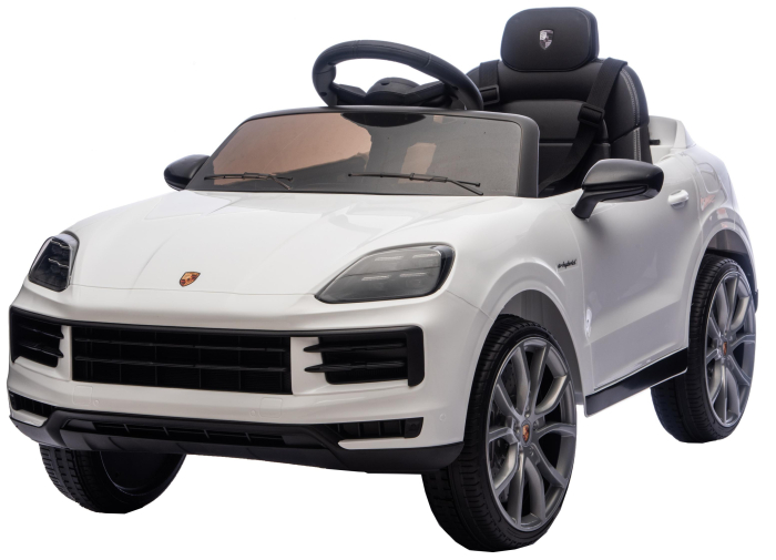 Masinuta electrica Premier Porsche Cayenne E-Hybrid Coupe, 12V, scaun piele ecologica, alb [7]