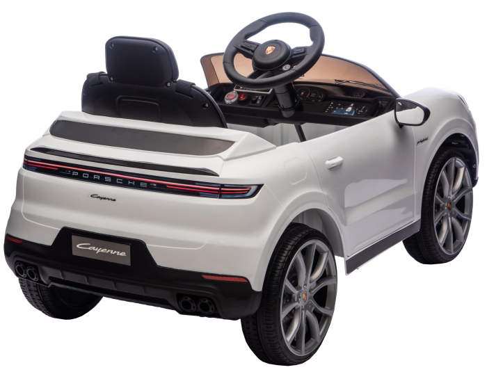 Masinuta electrica Premier Porsche Cayenne E-Hybrid Coupe, 12V, scaun piele ecologica, alb [23]