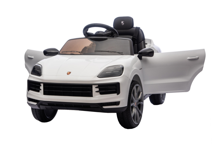 Masinuta electrica Premier Porsche Cayenne E-Hybrid Coupe, 12V, scaun piele ecologica, alb [17]