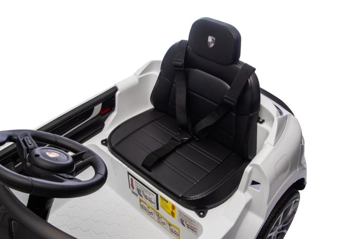 Masinuta electrica Premier Porsche Cayenne E-Hybrid Coupe, 12V, scaun piele ecologica, alb [26]