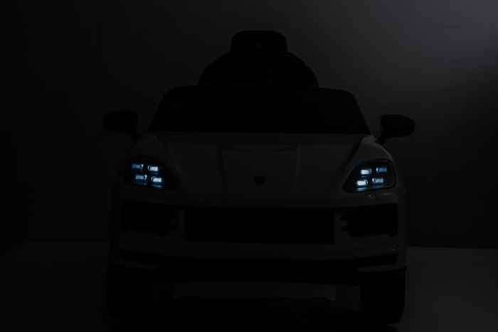 Masinuta electrica Premier Porsche Cayenne E-Hybrid Coupe, 12V, scaun piele ecologica, alb [4]