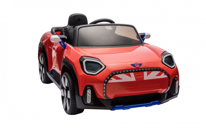 Masinuta electrica Premier Mini Concept Aceman, 12V, roti cauciuc EVA, scaun piele ecologica, rosu [18]