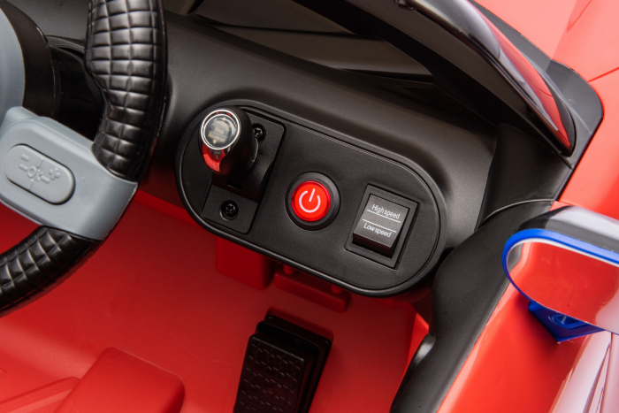 Masinuta electrica Premier Mini Concept Aceman, 12V, roti cauciuc EVA, scaun piele ecologica, rosu [29]