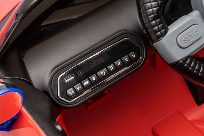 Masinuta electrica Premier Mini Concept Aceman, 12V, roti cauciuc EVA, scaun piele ecologica, rosu [30]