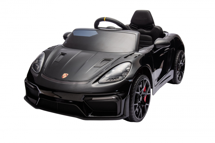 Masinuta electrica Premier Porsche Spyder 718 RS , 12V, roti cauciuc EVA, scaun piele ecologica, negru [18]
