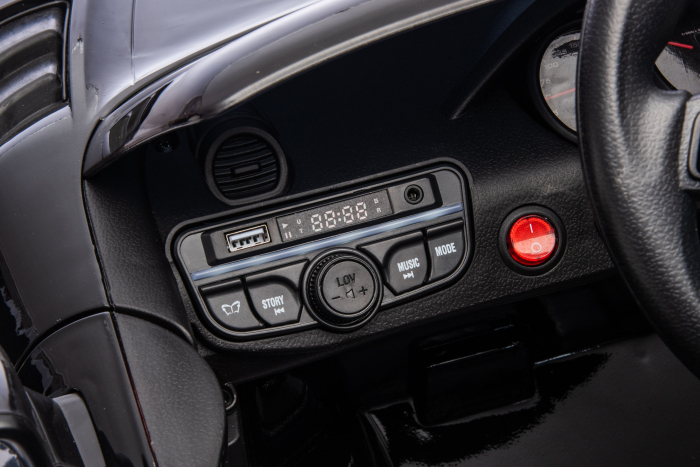 Masinuta electrica Premier Porsche Spyder 718 RS , 12V, roti cauciuc EVA, scaun piele ecologica, negru [26]
